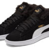 (WMNS) Smash V2 Plus Fleece Mid-Top Sneakers Black