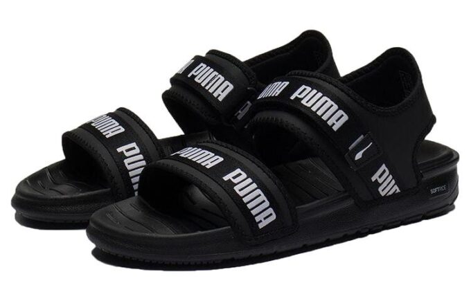(WMNS) Softride Slide “Wordmark – Black White”