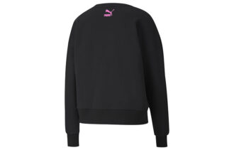 (WMNS) Sport Crew Sweater “Black Purple” (WMNS) Sport Crew Sweater “Black Purple”