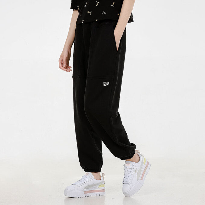 (WMNS) Sports Running Breathable Long Pants Black
