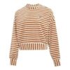 (WMNS) Striped Knitted Sweater “Beige”