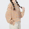 (WMNS) Striped Knitted Sweater “Beige”