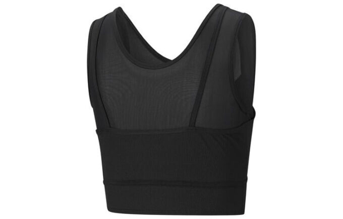 (WMNS) STUDIO Layered Crop Top “Black”