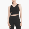 (WMNS) STUDIO Layered Crop Top “Black”