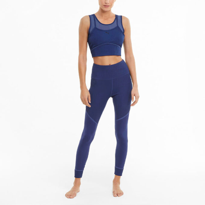 (WMNS) STUDIO Layered Crop Top “Blue”