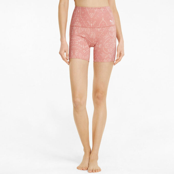 (WMNS) Studio Printed 5 Inch Training Legging Short “Rosette”