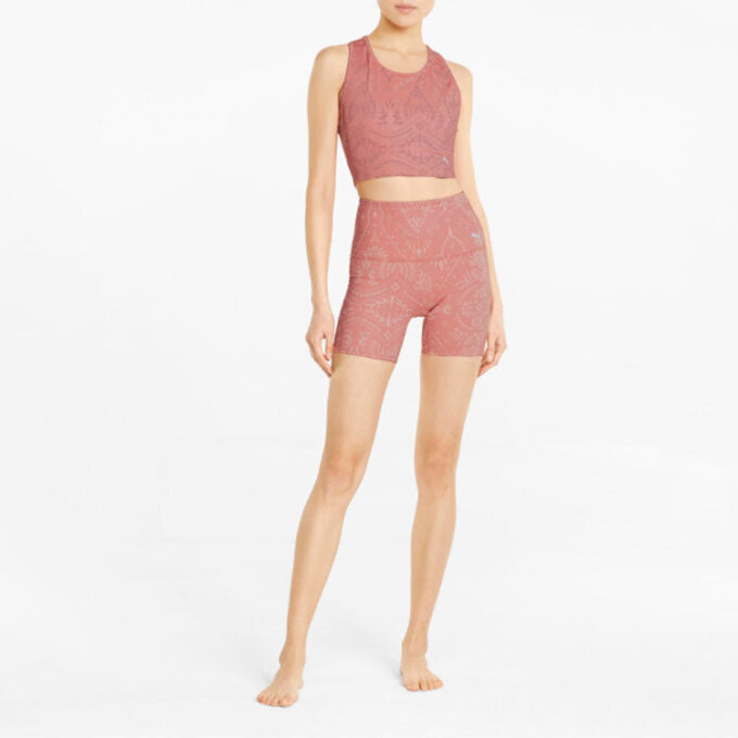 (WMNS) Studio Printed Cropped Training “Rosette”