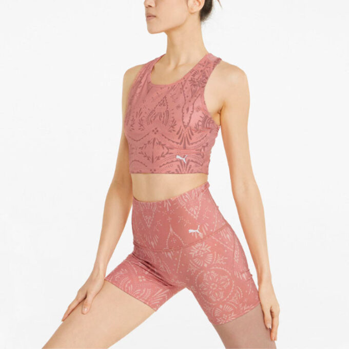 (WMNS) Studio Printed Cropped Training “Rosette”