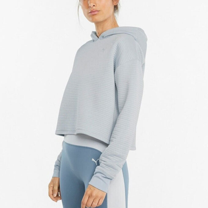 (WMNS) Studio Yoga Running Training Sports Hoodie Gray