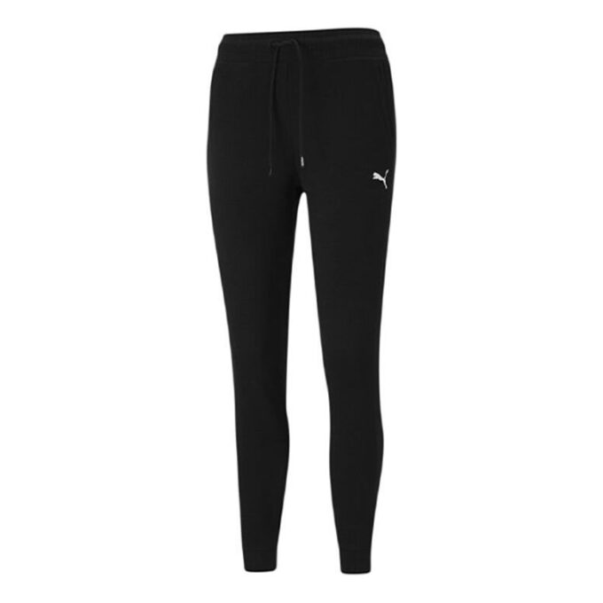 (WMNS) Style Cat Drawstring Casual Sports Knit Trousers Black