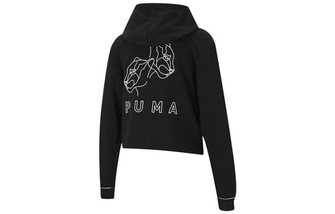 (WMNS) Style Cat Hoodie hooded Pullover Knit Short Black