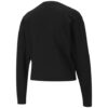 (WMNS) Style Logo Round-neck Swea Black