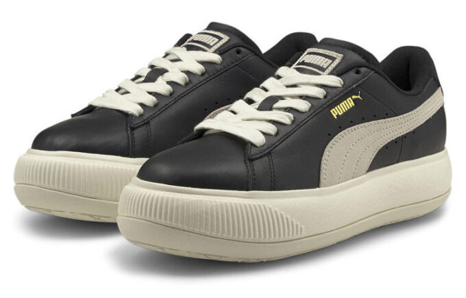 (WMNS) Suede Mayu BlackCasual Sneakers White