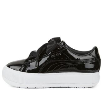 (WMNS) Suede Mayu Heart Patent “Black White”