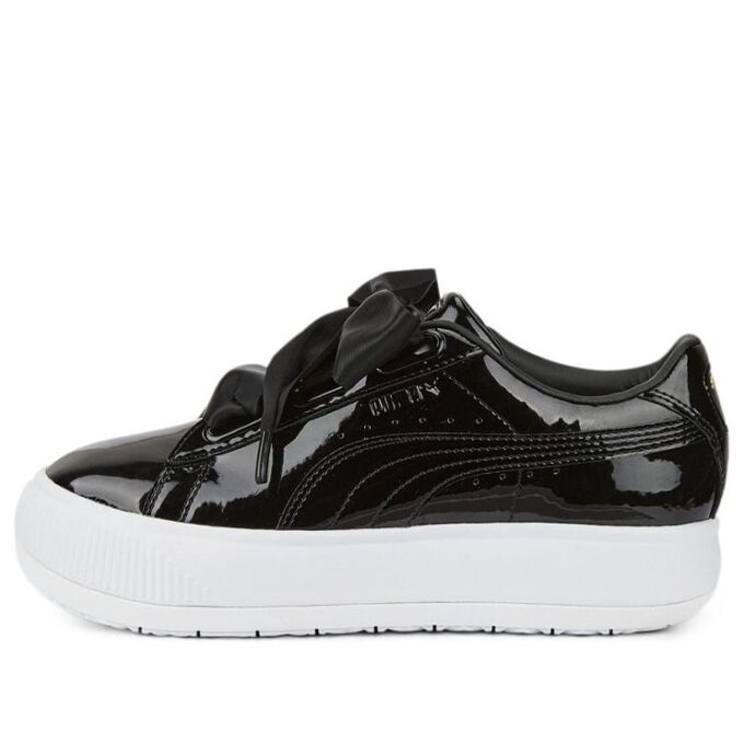 (WMNS) Suede Mayu Heart Patent “Black White”