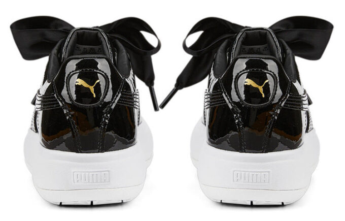 (WMNS) Suede Mayu Heart Patent “Black White”