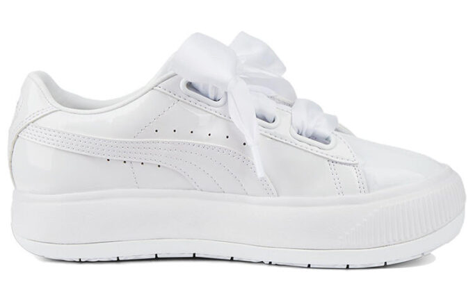 (WMNS) Suede Mayu Heart Patent “White”