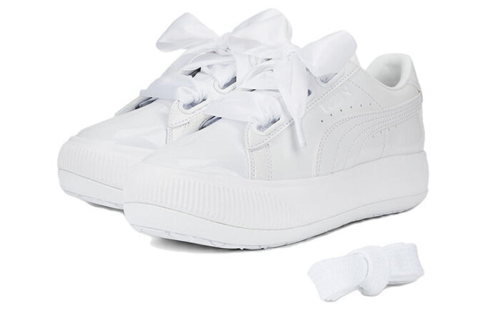 (WMNS) Suede Mayu Heart Patent “White”