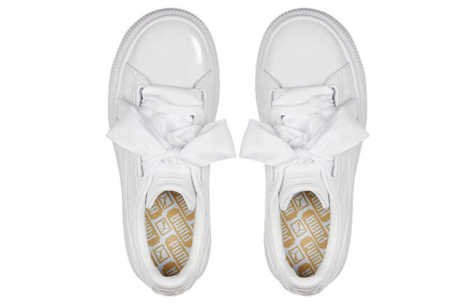 (WMNS) Suede Mayu Heart Patent “White”