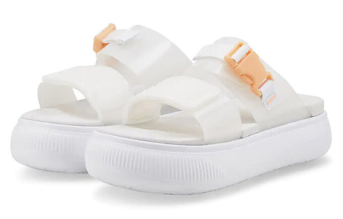 (WMNS) Suede Mayu Pop Sandal “White Fizzy Melon”
