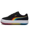 (WMNS) Suede Mayu Prism Low Tops Thick Sole Skateboarding Shoes Black