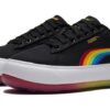 (WMNS) Suede Mayu Prism Low Tops Thick Sole Skateboarding Shoes Black