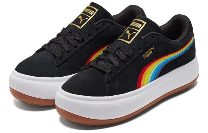 (WMNS) Suede Mayu “Rainbow – Black”