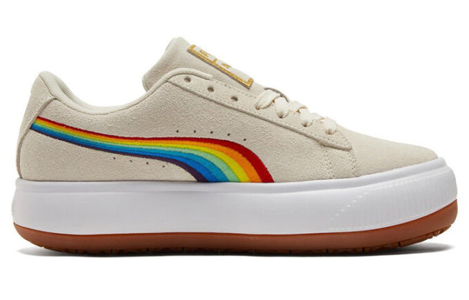 (WMNS) Suede Mayu “Rainbow – Whisper White”