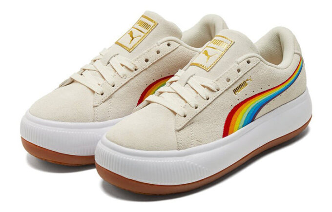 (WMNS) Suede Mayu “Rainbow – Whisper White”