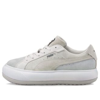 (WMNS) Suede Mayu Raw Low Tops Casual Skateboarding Shoes Gray