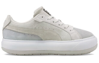 (WMNS) Suede Mayu Raw Low Tops Casual Skateboarding Shoes Gray