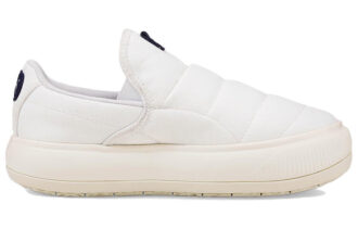 (WMNS) Suede Mayu Slip-On Canvas “White Marshmallow”