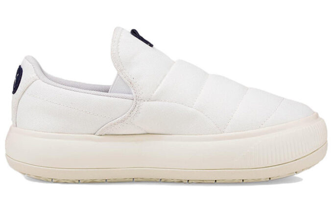 (WMNS) Suede Mayu Slip-On Canvas “White Marshmallow”