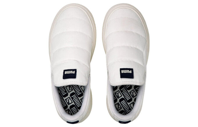 (WMNS) Suede Mayu Slip-On Canvas “White Marshmallow”