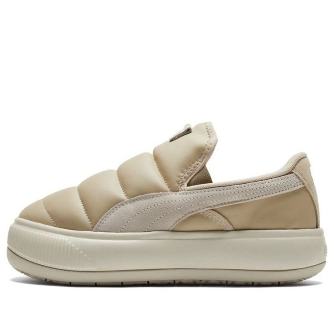 (WMNS) Suede Mayu Slip-on Sneakers Ivory