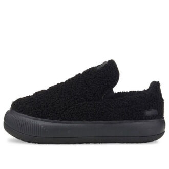 (WMNS) Suede Mayu Slip-On “Teddy – Black”
