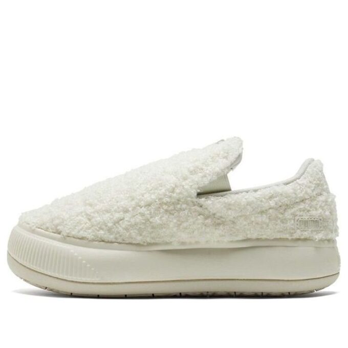 (WMNS) Suede Mayu Slip-On “Teddy – Marshmallow”