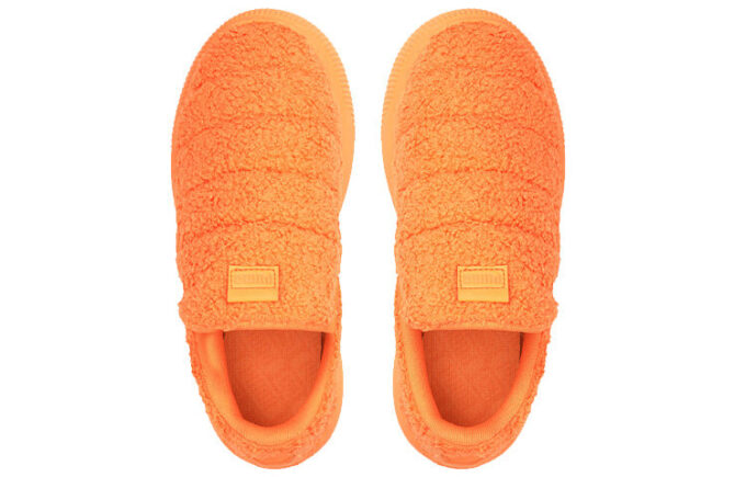 (WMNS) Suede Mayu Slip-On “Teddy – Neon Citrus”
