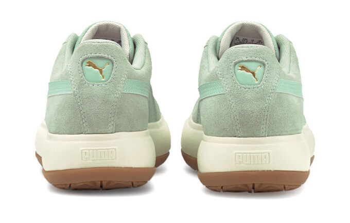 (WMNS) Suede Mayu Sneakers “Green Cream White”