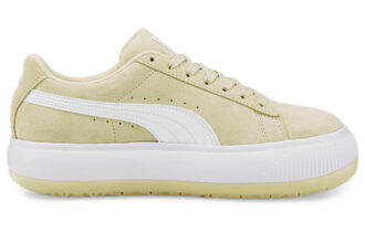 (WMNS) Suede Mayu Thick Sole Minimalistic Casual Skateboarding Shoes Khaki