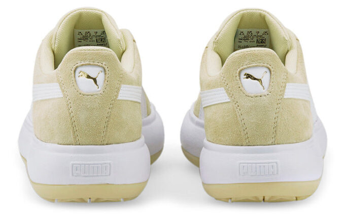 (WMNS) Suede Mayu Thick Sole Minimalistic Casual Skateboarding Shoes Khaki