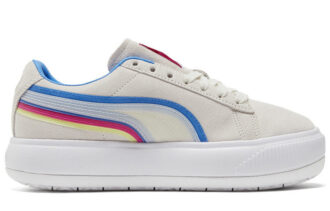 (WMNS) Suede Mayu Triplex Tech “Creamwhite Blue Red”