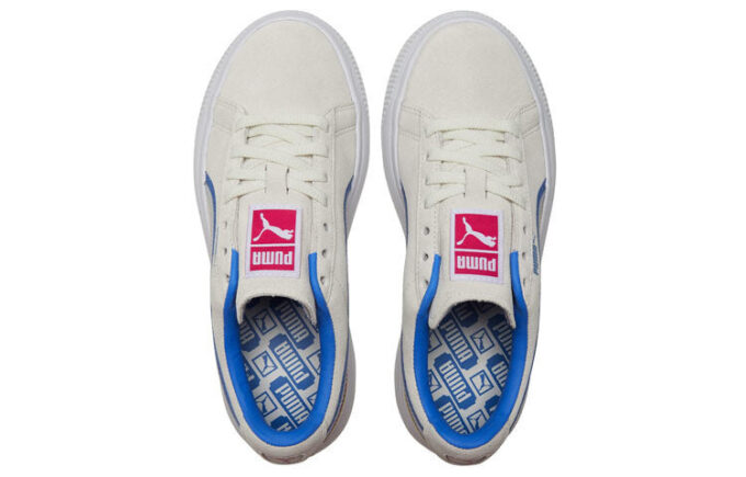 (WMNS) Suede Mayu Triplex Tech “Creamwhite Blue Red”