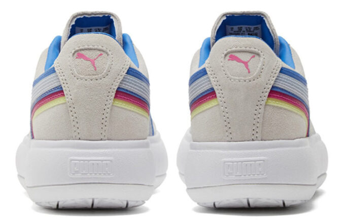 (WMNS) Suede Mayu Triplex Tech “Creamwhite Blue Red”
