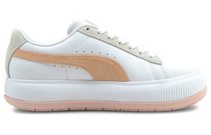 (WMNS) Suede Mayu White Orange