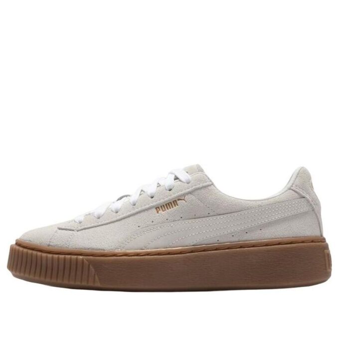 (WMNS) Suede Platform Core L “Whisper White”