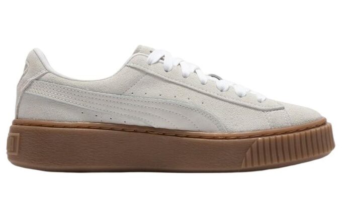 (WMNS) Suede Platform Core L “Whisper White”