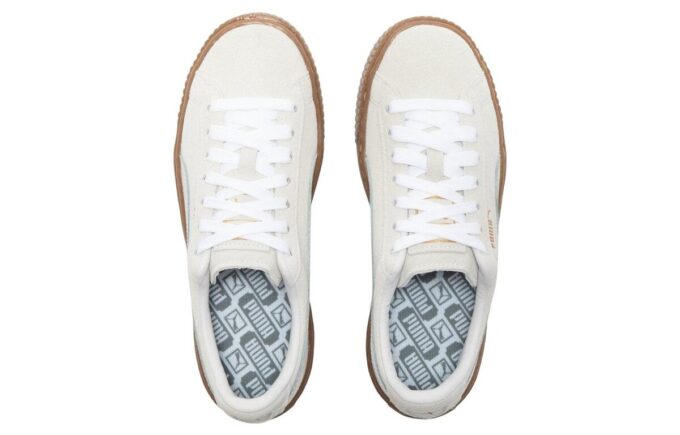 (WMNS) Suede Platform Core L “Whisper White”