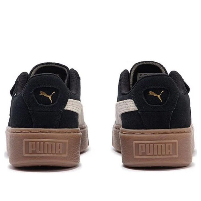 (WMNS) Suede Platform Cutout “Black White Brown”