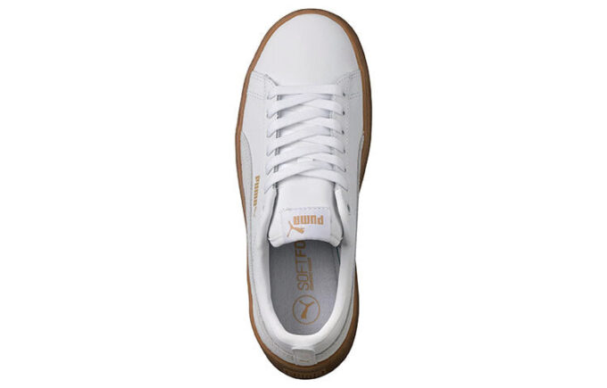 (WMNS) Suede Platform Leather Sneaker “White”